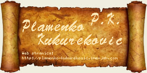 Plamenko Kukureković vizit kartica